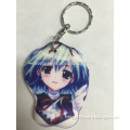 Japanese Cartoon silicone 3d sexy girl keychain